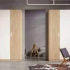 armario puertas plegables roble