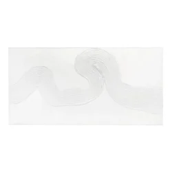 Cuadro pintura con textura blanco 03
