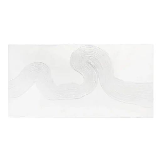 Cuadro pintura con textura blanco 03