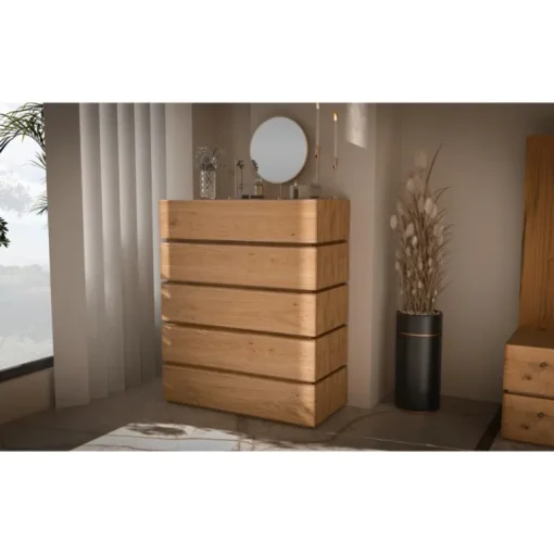 Dormitorio de Roble Natural Oak