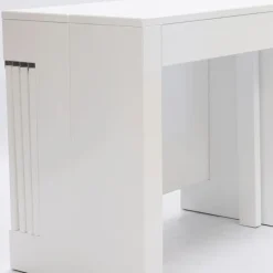 Mesa Consola extensible Blanca Lacada