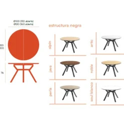 Mesa de Comedor extensible Manhattan