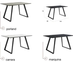 Mesa de piedra madison