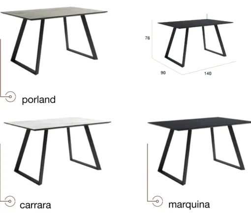 Mesa de piedra madison