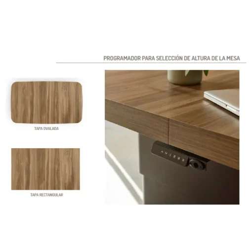 Mesa elevable centro comedor extensible Modern