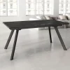 Mesa Nora negra porcelánico extensible