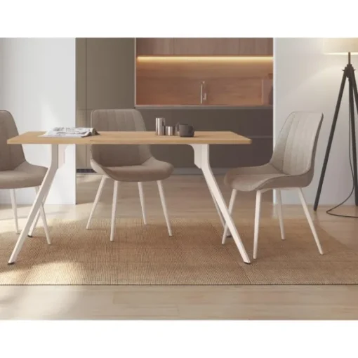 Mesa rectangular Egeo blanca
