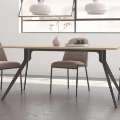Mesa rectangular Egeo negra