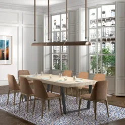 Mesa rectangular fija patas uve