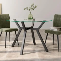Mesa redonda cristal irving