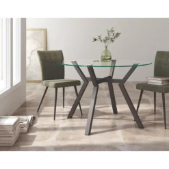Mesa redonda cristal irving