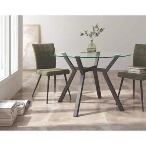 Mesa redonda cristal irving