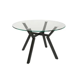 Mesa redonda cristal irving