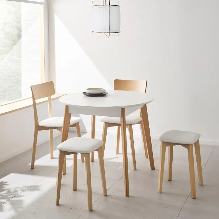 Mesa redonda extensible 90 Nantes