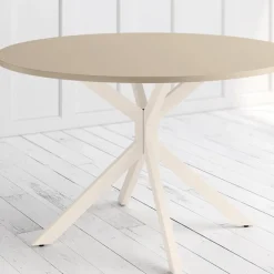 Mesa redonda Hyland blanca