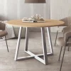 Mesa redonda Suecia blanca