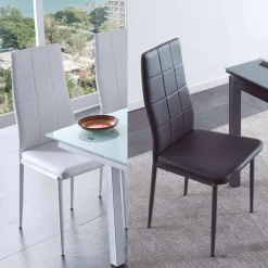 Silla comedor simil-piel Lai