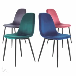 Silla de comedor Velt Gris