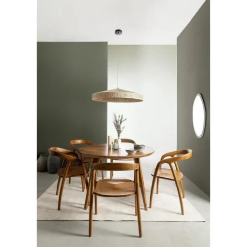 Silla Poe de madera de teca