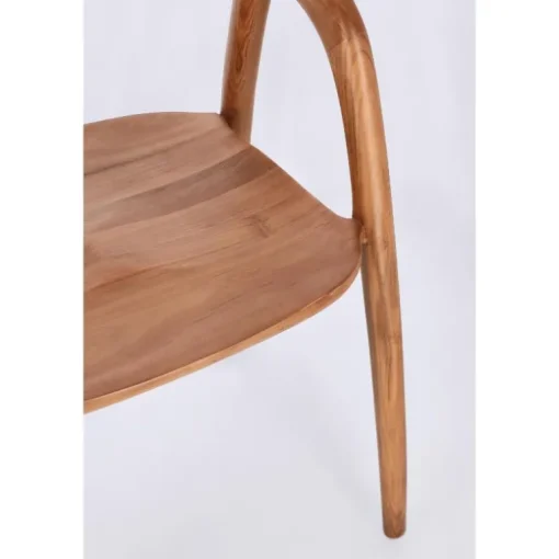 Silla Poe de madera de teca