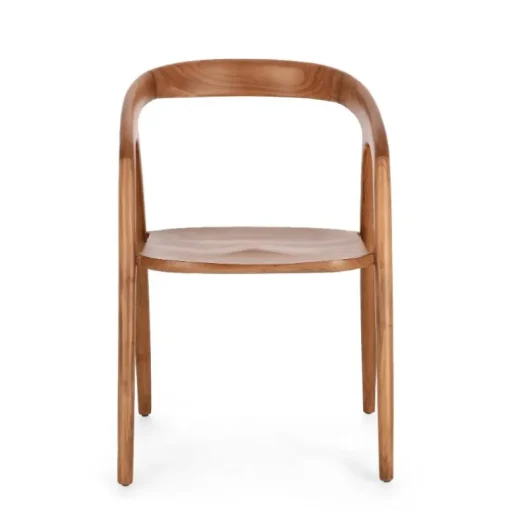 Silla Poe de madera de teca
