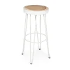 Taburete alto elegant blanco