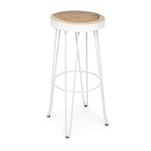 Taburete alto elegant blanco
