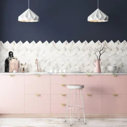 Taburete alto elegant blanco