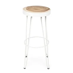 Taburete alto elegant blanco