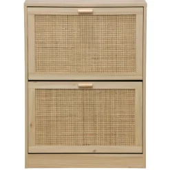 Zapatero pino rattan